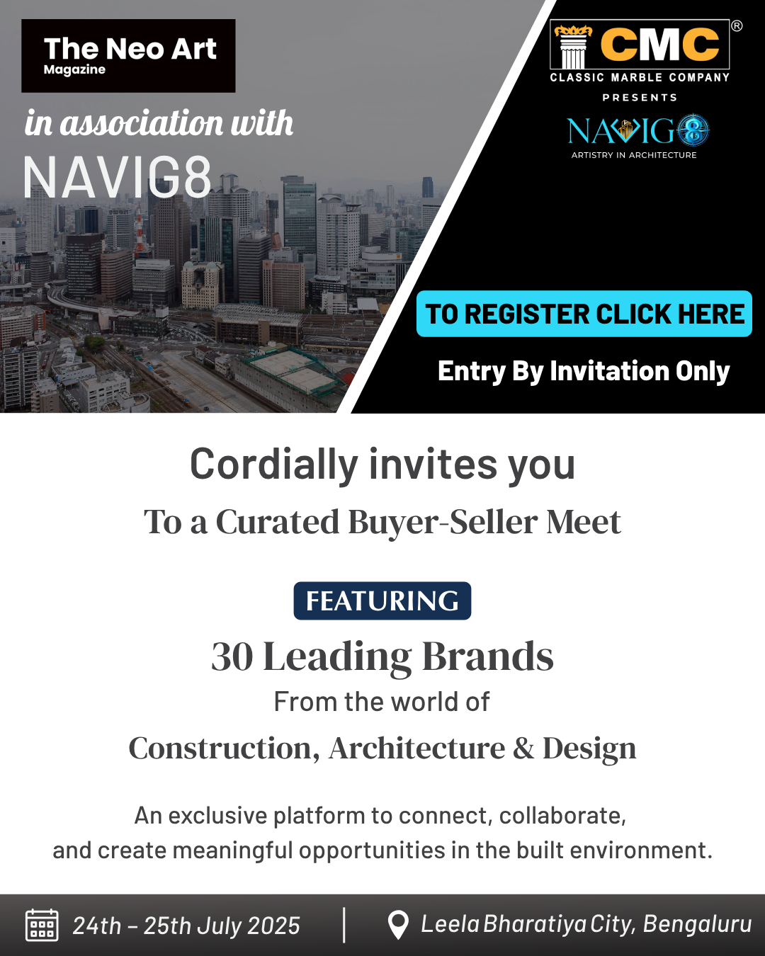 NEO ART MAGAZINE  NAVIG8 Invitation Poster